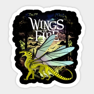 Darkstalker's Legacy Visuals From The Pages Of Wings Of Fire Sticker